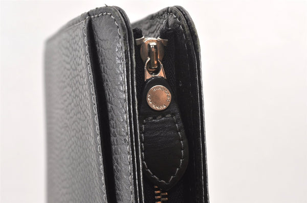 Authentic Burberrys Vintage Leather Business BriefCase Hand Bag Black 2003K