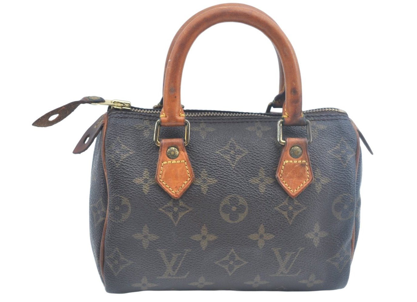 Authentic Louis Vuitton Monogram Mini Speedy Hand Bag Purse Old Model LV 2004H