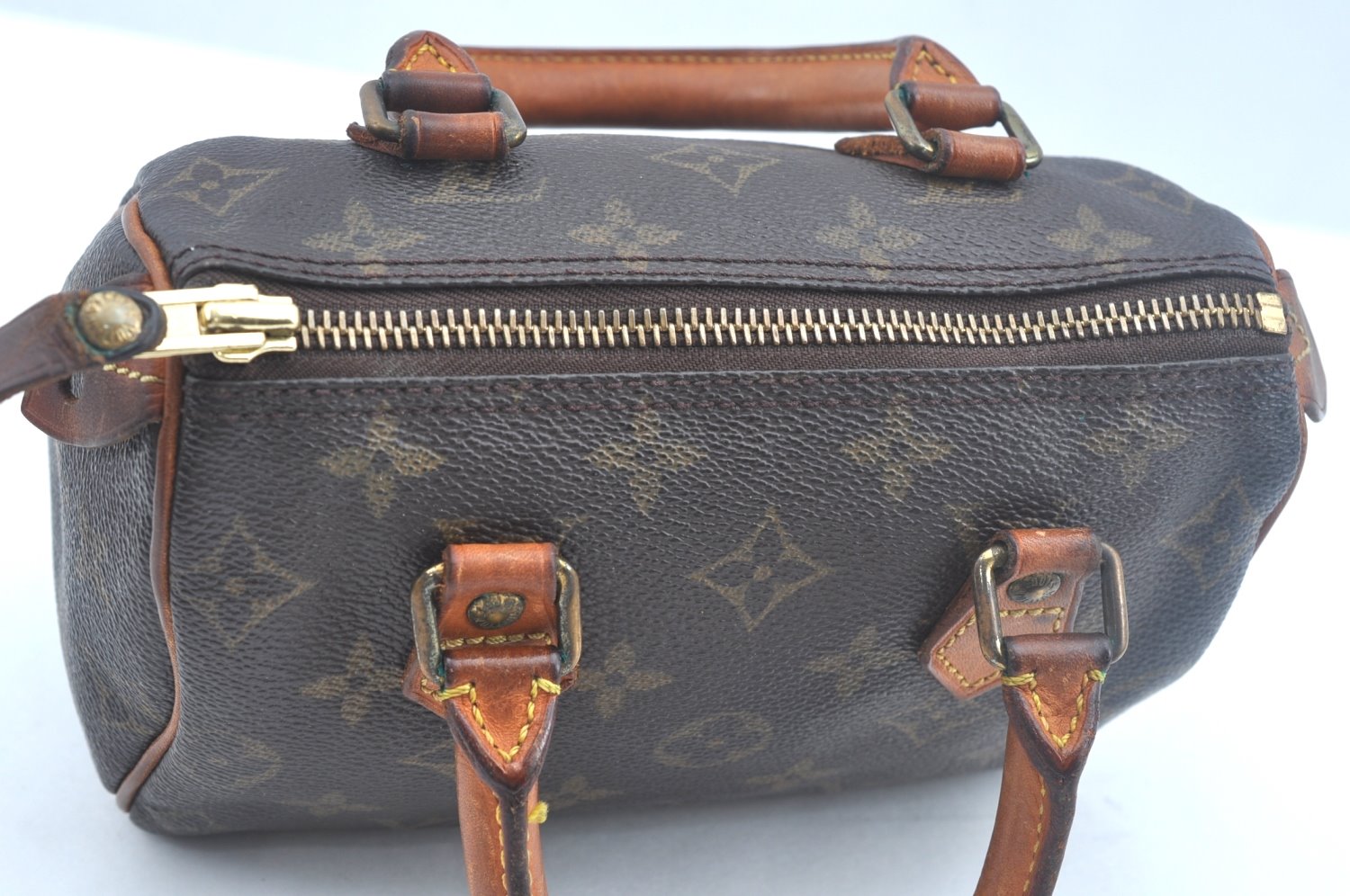 Authentic Louis Vuitton Monogram Mini Speedy Hand Bag Purse Old Model LV 2004H