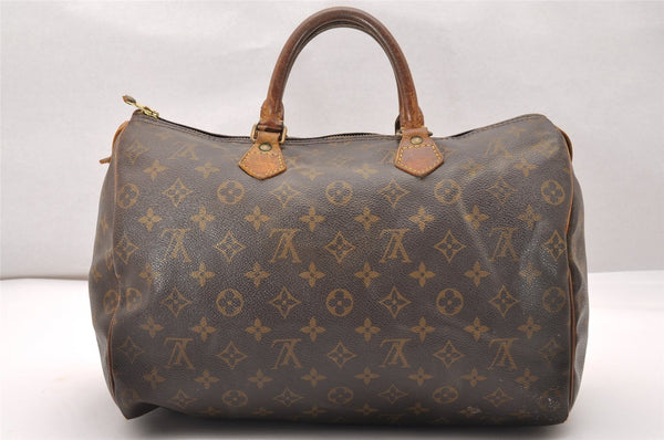 Authentic Louis Vuitton Monogram Speedy 35 Hand Boston Bag M41524 LV 2004J