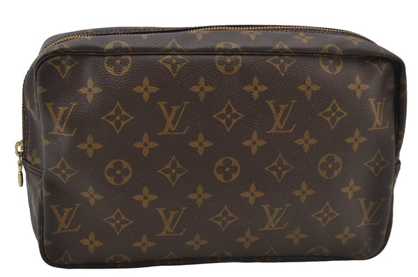 Auth Louis Vuitton Monogram Trousse Toilette 28 Clutch Bag M47522 Junk 2005J