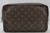 Auth Louis Vuitton Monogram Trousse Toilette 28 Clutch Bag M47522 Junk 2005J