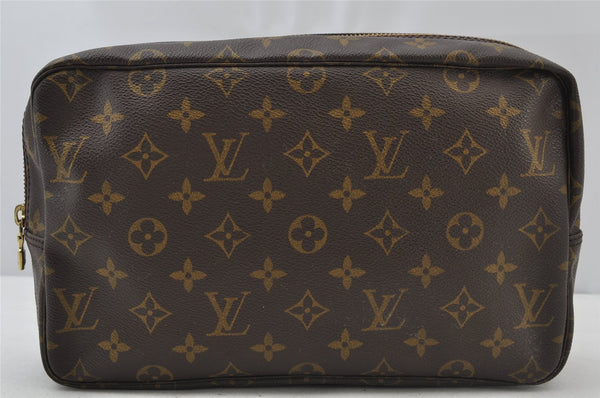 Auth Louis Vuitton Monogram Trousse Toilette 28 Clutch Bag M47522 Junk 2005J