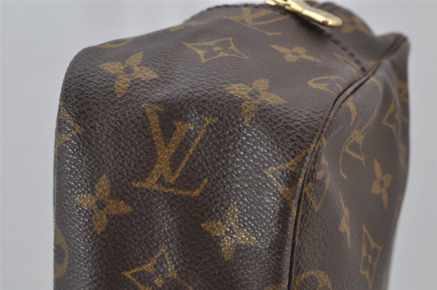 Auth Louis Vuitton Monogram Trousse Toilette 28 Clutch Bag M47522 Junk 2005J