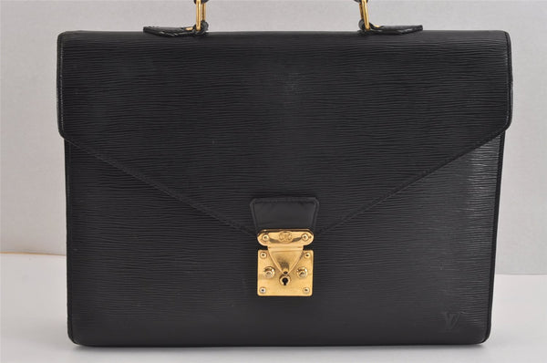 Authentic Louis Vuitton Epi Serviette Conseiller Briefcase Black M54422 LV 2006J