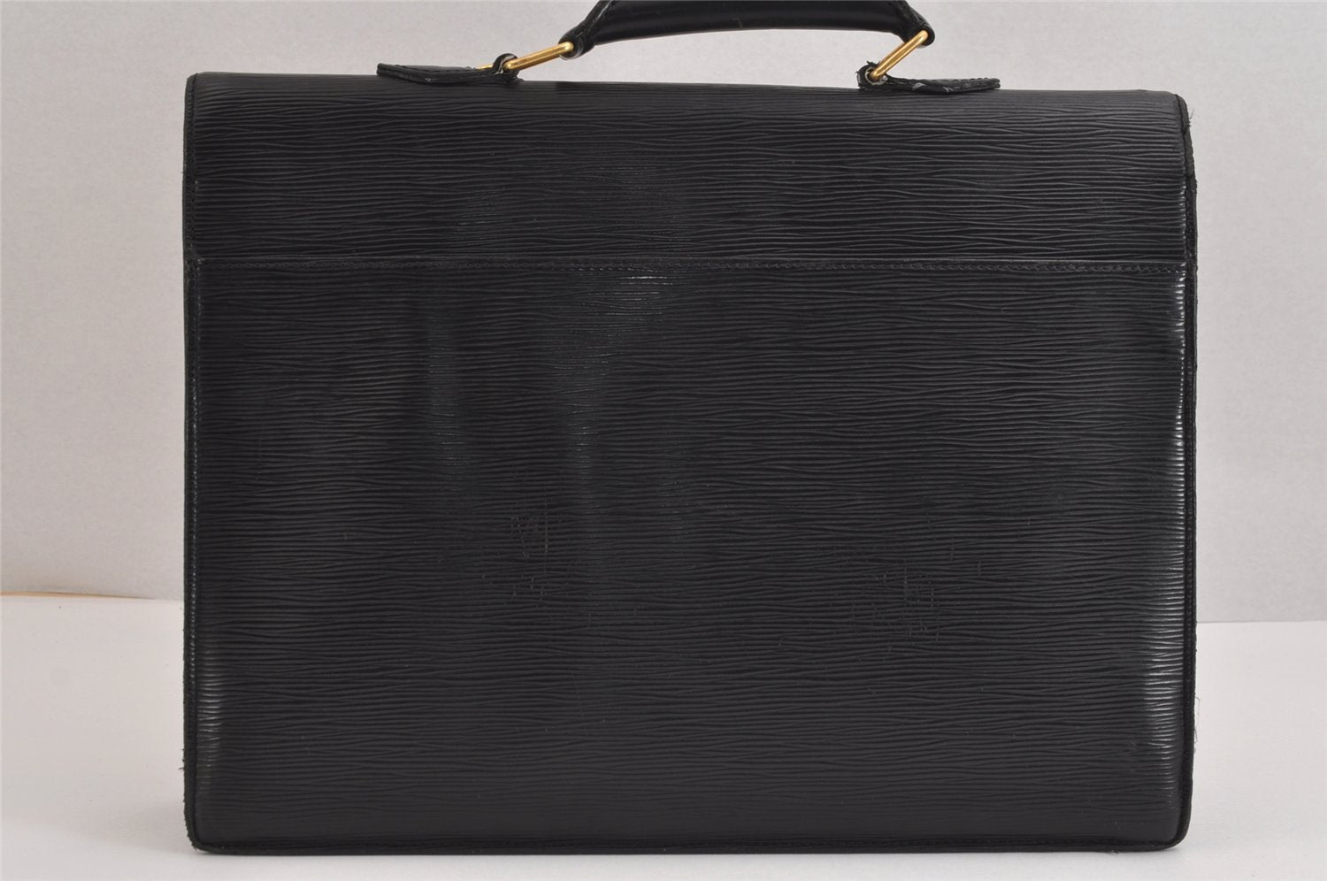 Authentic Louis Vuitton Epi Serviette Conseiller Briefcase Black M54422 LV 2006J