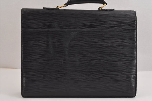 Authentic Louis Vuitton Epi Serviette Conseiller Briefcase Black M54422 LV 2006J