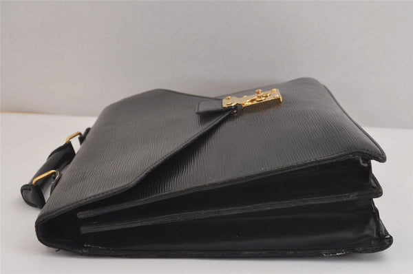 Authentic Louis Vuitton Epi Serviette Conseiller Briefcase Black M54422 LV 2006J