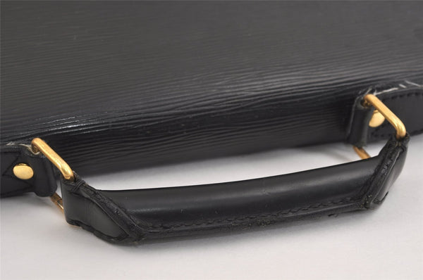 Authentic Louis Vuitton Epi Serviette Conseiller Briefcase Black M54422 LV 2006J