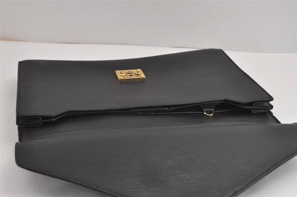 Authentic Louis Vuitton Epi Serviette Conseiller Briefcase Black M54422 LV 2006J