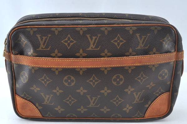 Authentic Louis Vuitton Monogram Compiegne 28 Clutch Hand Bag M51845 LV 2006K