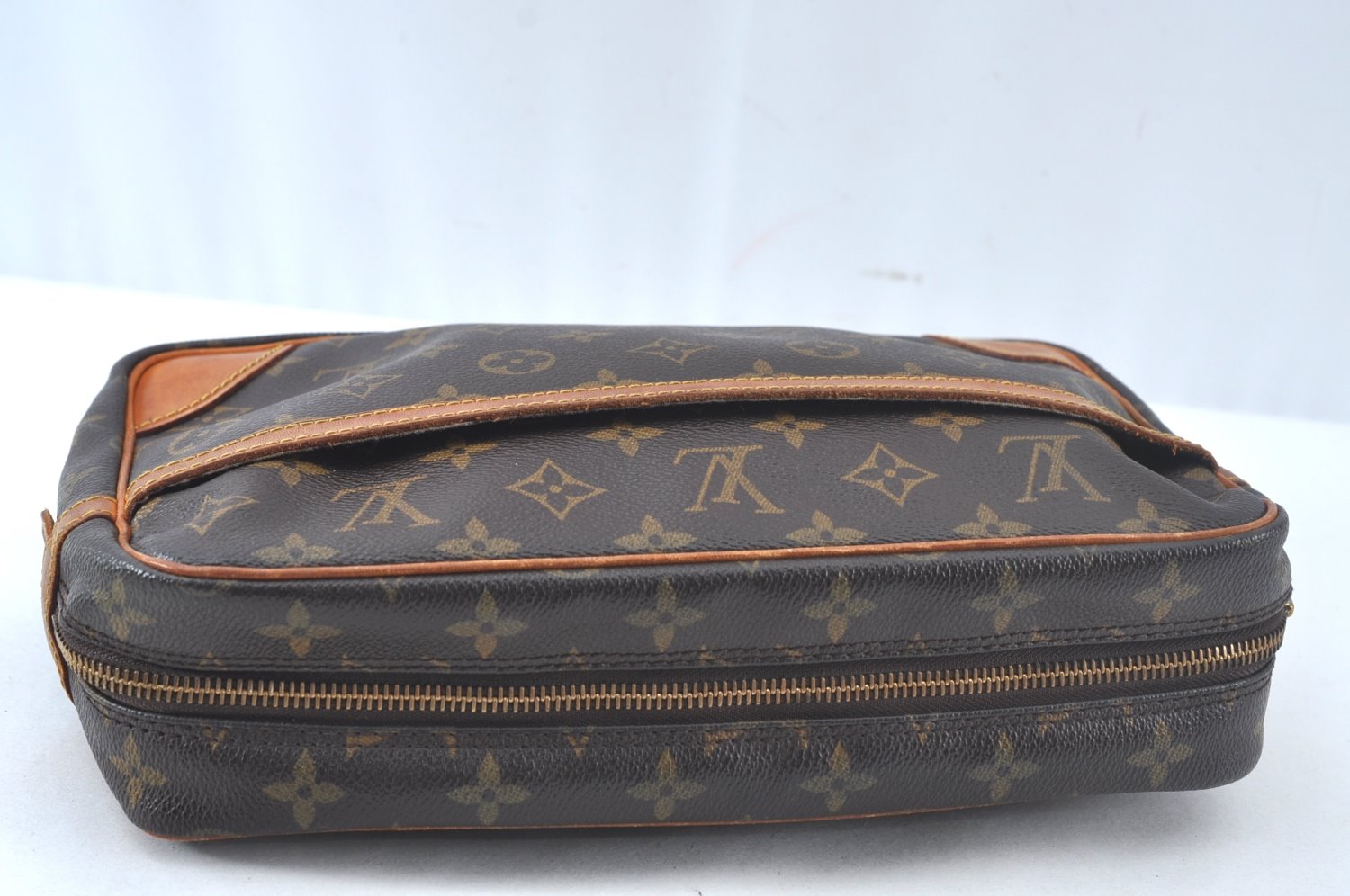 Authentic Louis Vuitton Monogram Compiegne 28 Clutch Hand Bag M51845 LV 2006K