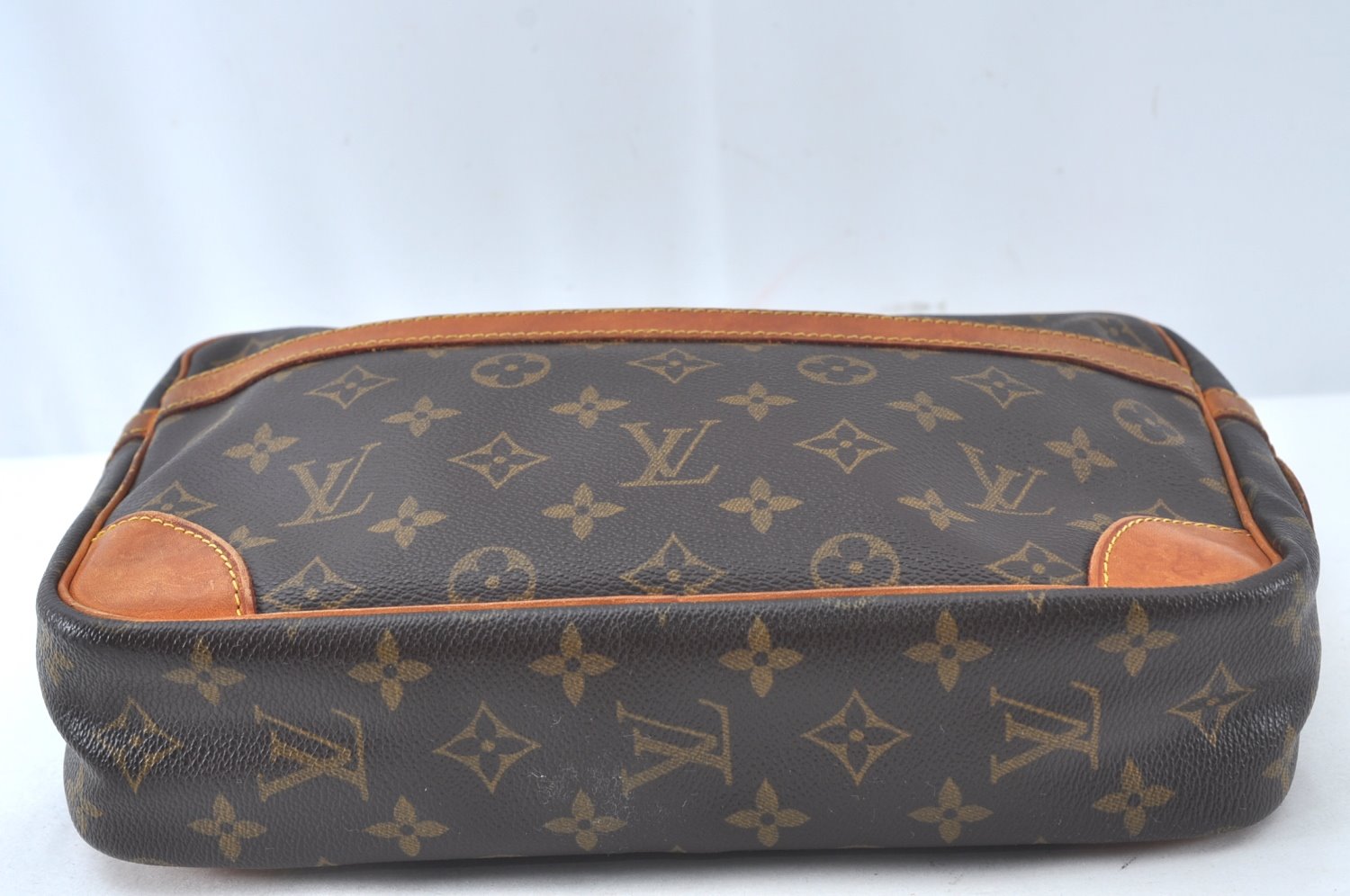 Authentic Louis Vuitton Monogram Compiegne 28 Clutch Hand Bag M51845 LV 2006K
