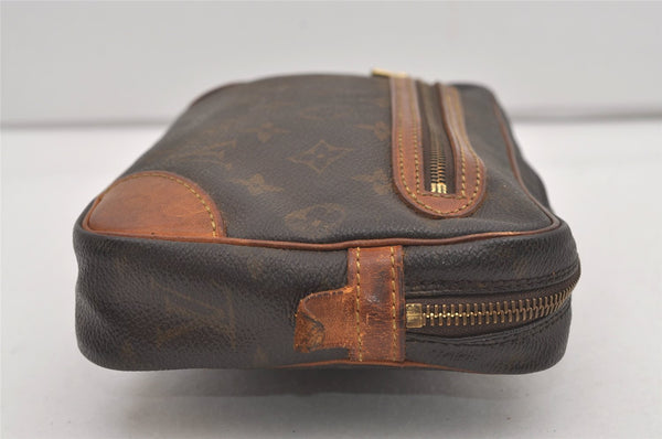 Authentic Louis Vuitton Monogram Marly Dragonne GM M51825 Clutch Hand Bag 2007J