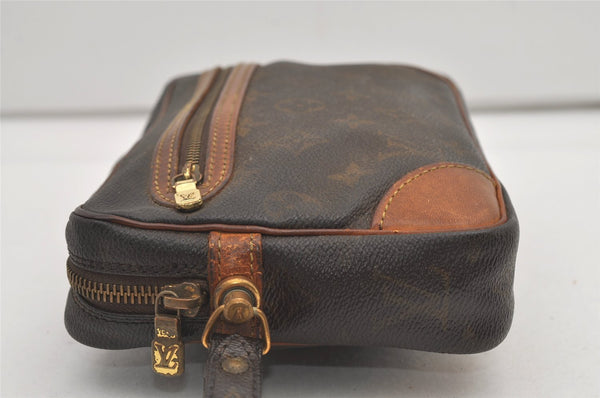 Authentic Louis Vuitton Monogram Marly Dragonne GM M51825 Clutch Hand Bag 2007J