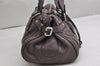 Authentic Chloe Vintage Paddington Leather Shoulder Hand Bag Purple 2007K