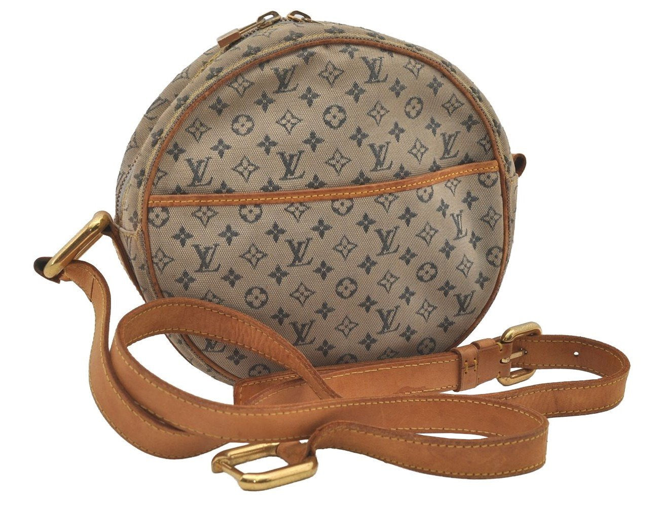 Auth Louis Vuitton Monogram Mini Jeanne GM Shoulder Bag M92000 Blue Junk 2010J