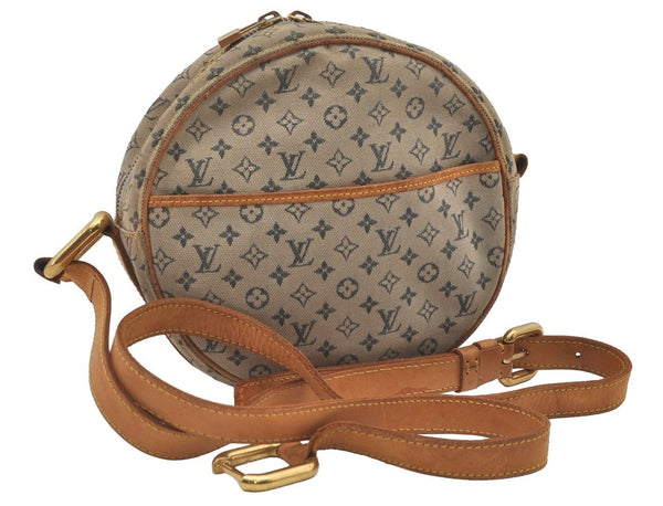 Auth Louis Vuitton Monogram Mini Jeanne GM Shoulder Bag M92000 Blue Junk 2010J
