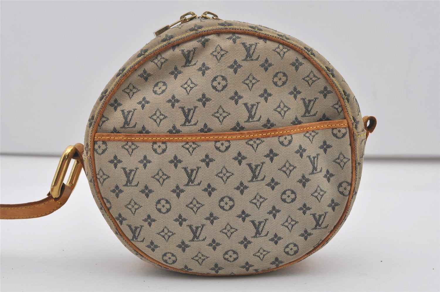 Auth Louis Vuitton Monogram Mini Jeanne GM Shoulder Bag M92000 Blue Junk 2010J