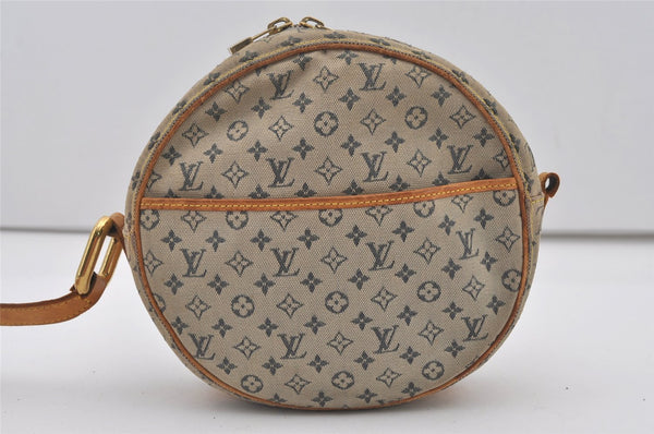 Auth Louis Vuitton Monogram Mini Jeanne GM Shoulder Bag M92000 Blue Junk 2010J