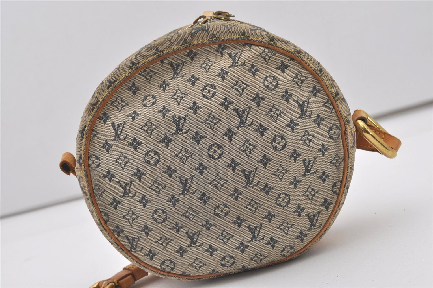 Auth Louis Vuitton Monogram Mini Jeanne GM Shoulder Bag M92000 Blue Junk 2010J