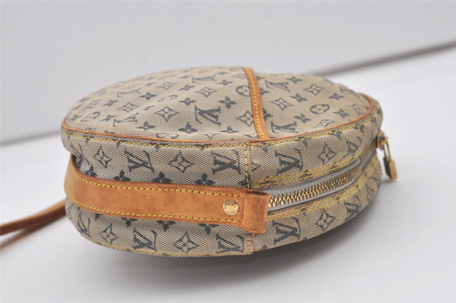Auth Louis Vuitton Monogram Mini Jeanne GM Shoulder Bag M92000 Blue Junk 2010J