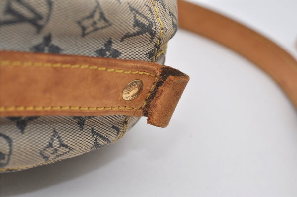 Auth Louis Vuitton Monogram Mini Jeanne GM Shoulder Bag M92000 Blue Junk 2010J