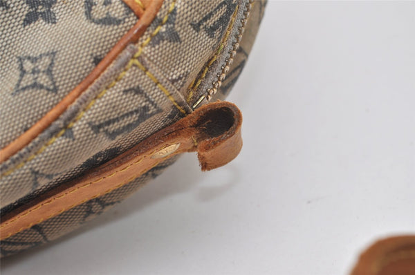 Auth Louis Vuitton Monogram Mini Jeanne GM Shoulder Bag M92000 Blue Junk 2010J