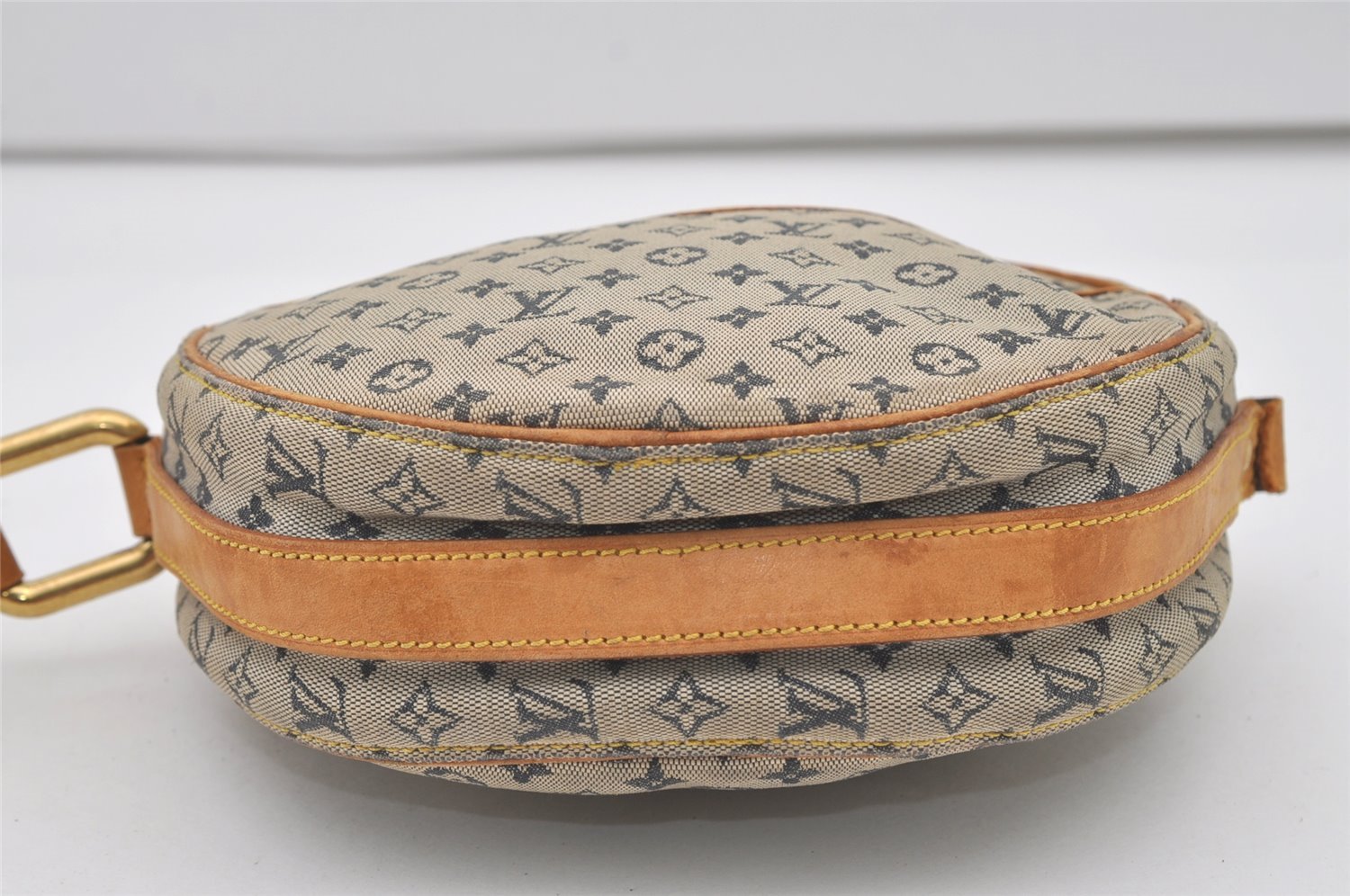 Auth Louis Vuitton Monogram Mini Jeanne GM Shoulder Bag M92000 Blue Junk 2010J