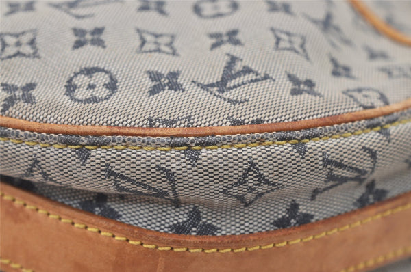 Auth Louis Vuitton Monogram Mini Jeanne GM Shoulder Bag M92000 Blue Junk 2010J