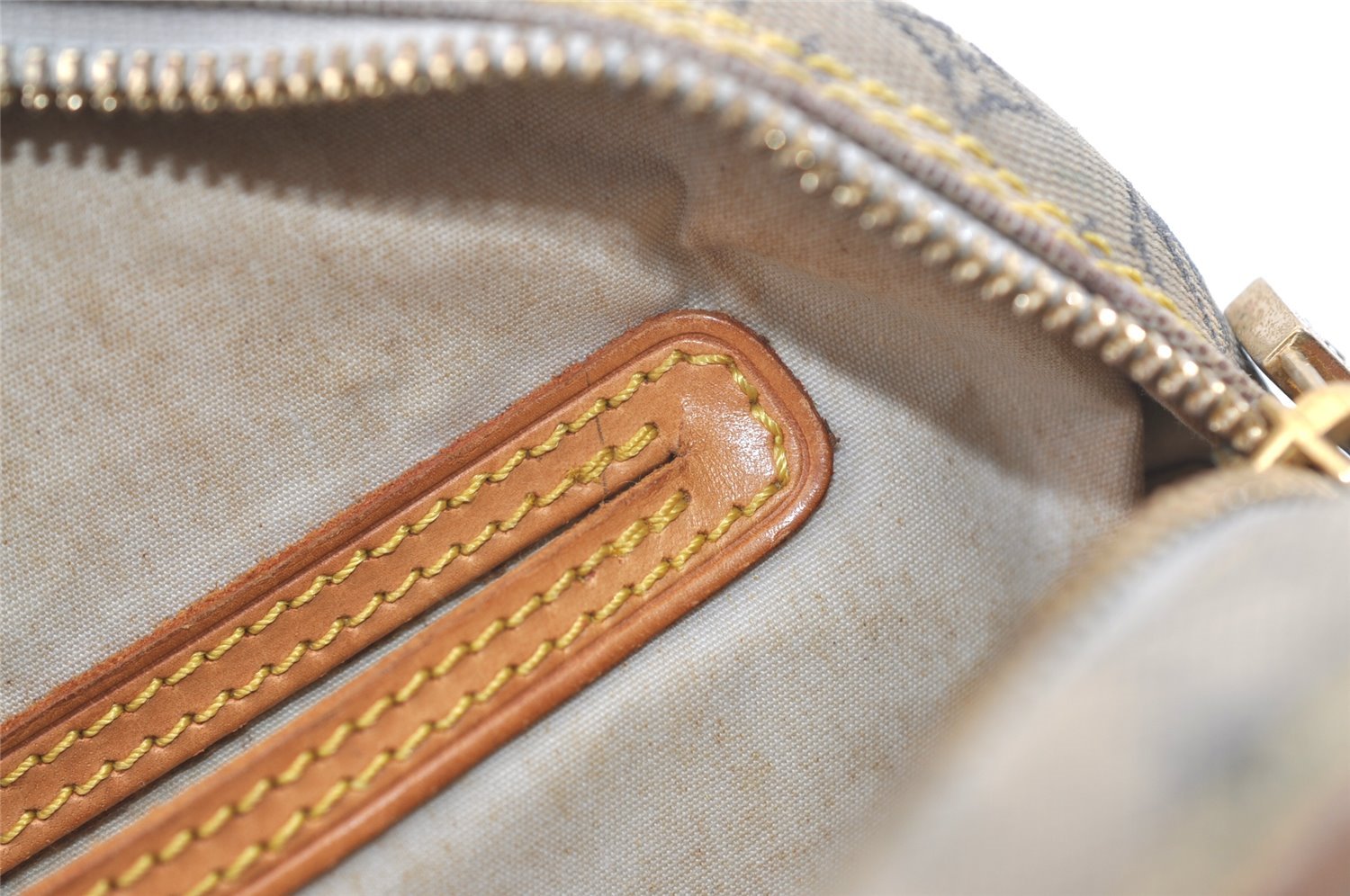 Auth Louis Vuitton Monogram Mini Jeanne GM Shoulder Bag M92000 Blue Junk 2010J