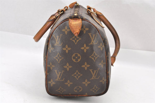 Authentic Louis Vuitton Monogram Speedy 25 Boston Hand Bag M41528 Junk 2011J