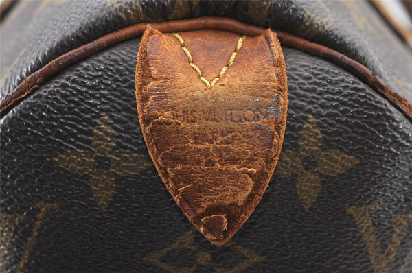 Authentic Louis Vuitton Monogram Speedy 25 Boston Hand Bag M41528 Junk 2011J