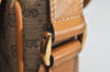 Authentic GUCCI Micro GG PVC Leather Shoulder Cross Body Bag Purse Brown 2011K