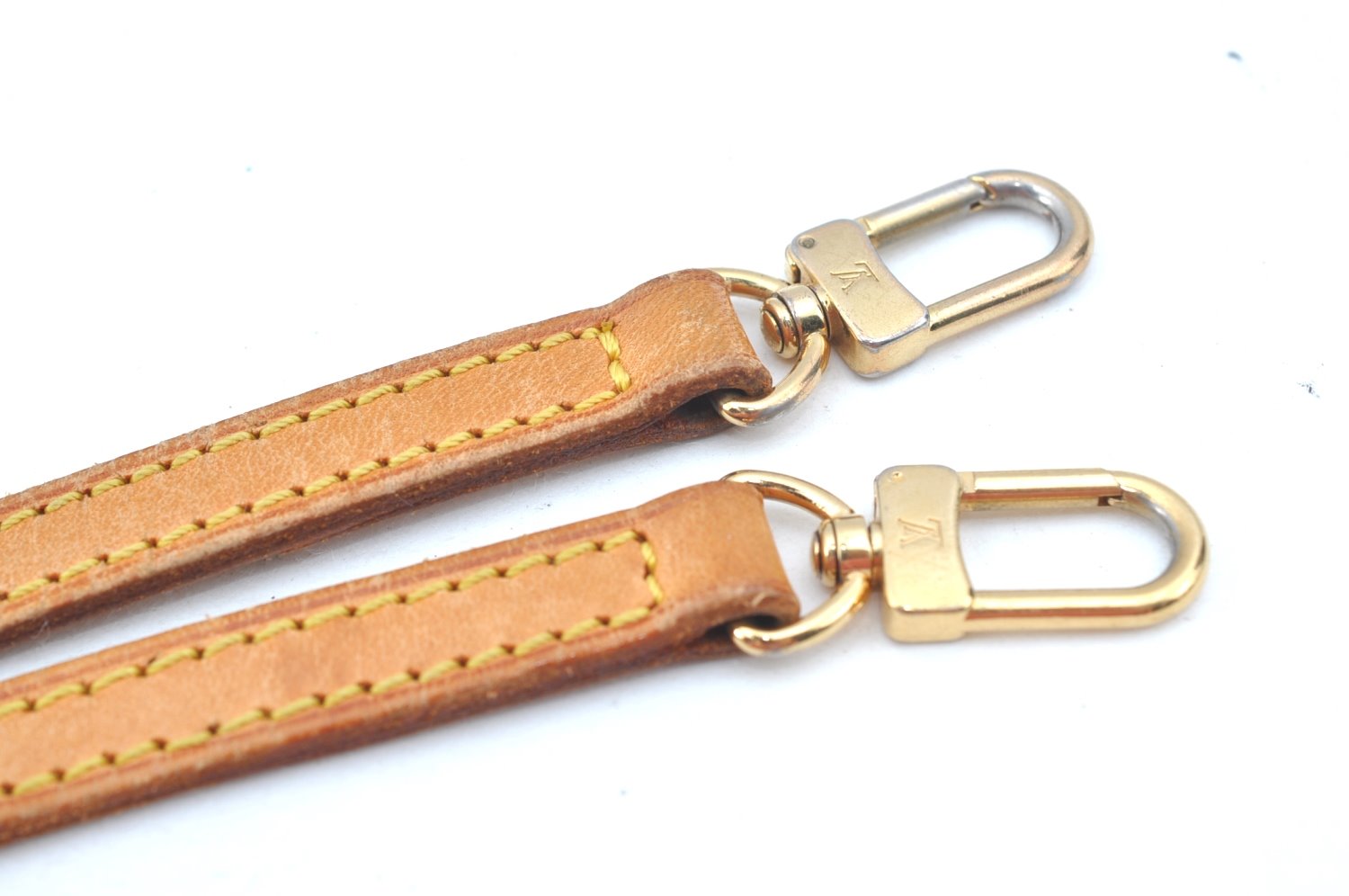 Authentic Louis Vuitton Leather Shoulder Strap Beige 39