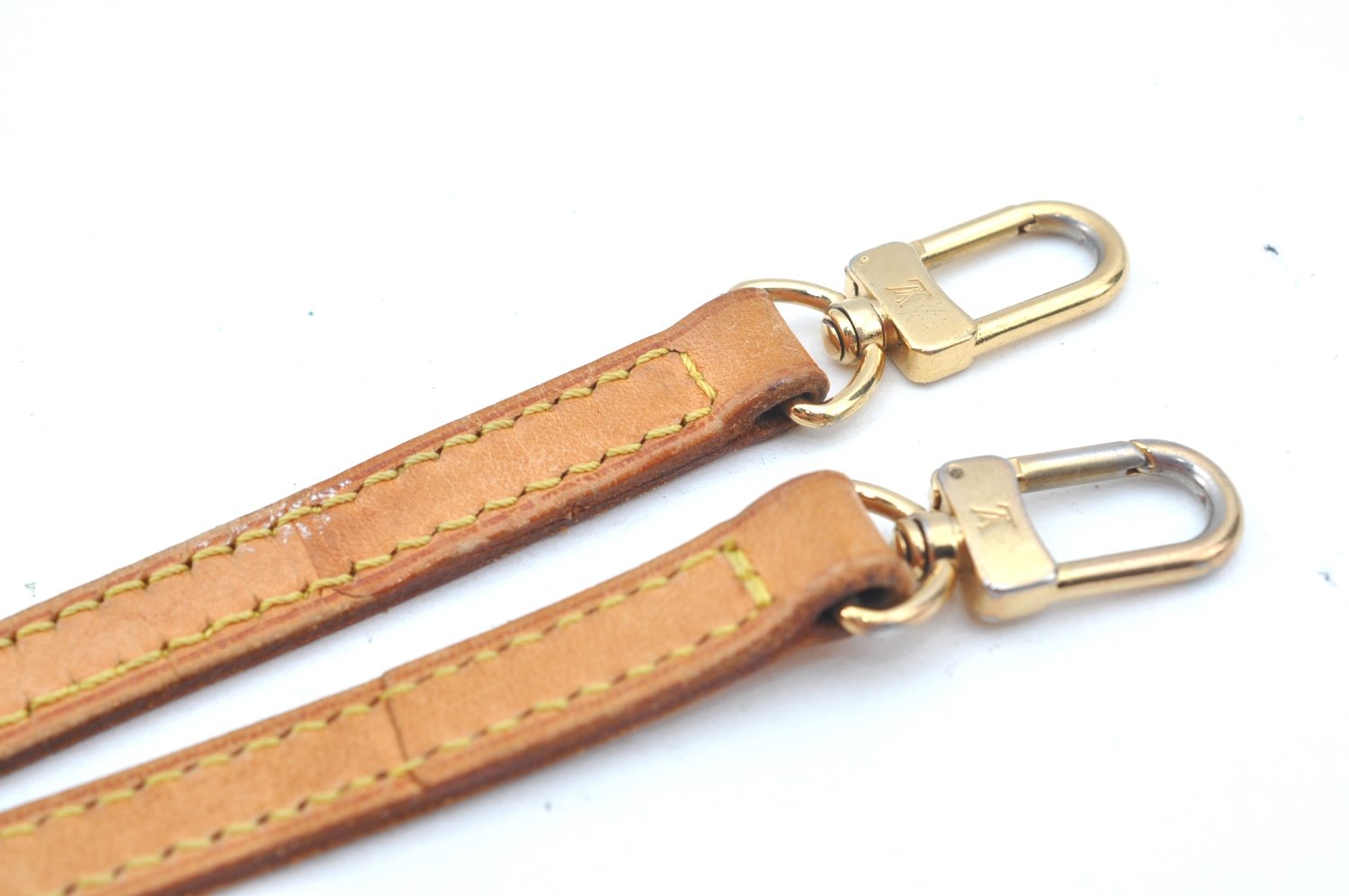 Authentic Louis Vuitton Leather Shoulder Strap Beige 39