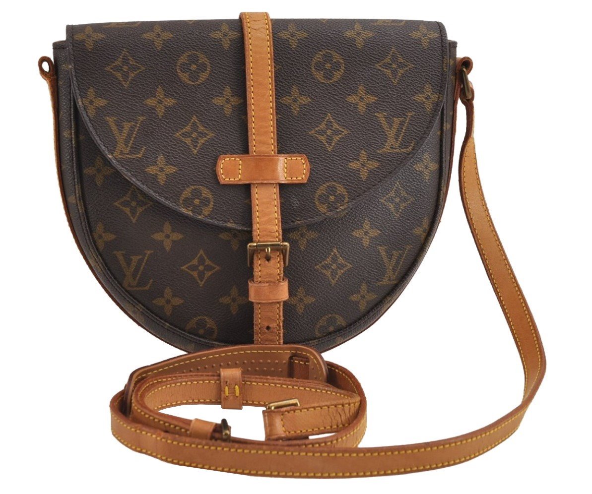 Authentic Louis Vuitton Monogram Chantilly MM Shoulder Bag M51233 Junk 2013J