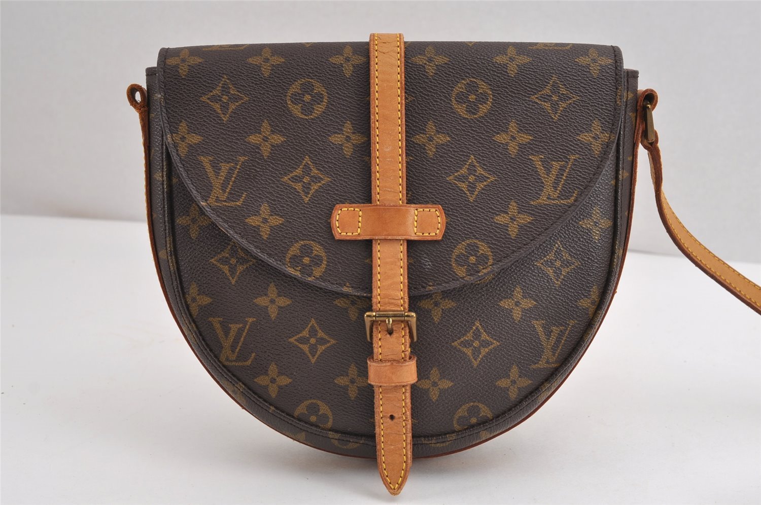 Authentic Louis Vuitton Monogram Chantilly MM Shoulder Bag M51233 Junk 2013J