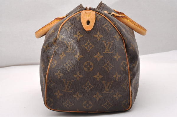 Authentic Louis Vuitton Monogram Speedy 30 Hand Boston Bag M41526 Junk 2014J