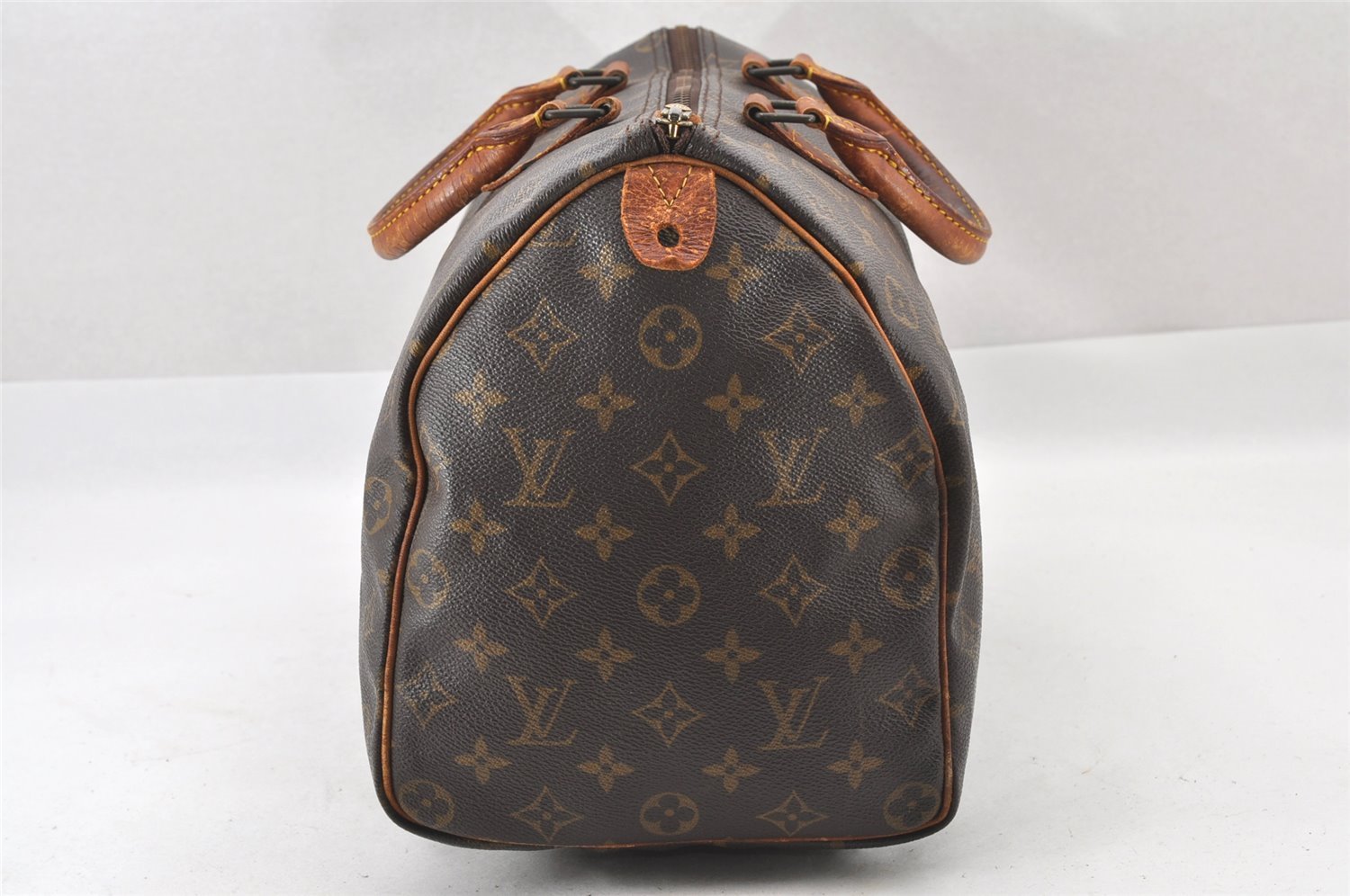 Authentic Louis Vuitton Monogram Speedy 35 Hand Boston Bag M41524 LV 2015J