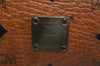 Authentic MCM Vintage Visetos Leather 2Way Shoulder Hand Bag Purse Brown 2015K