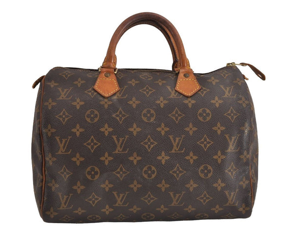 Authentic Louis Vuitton Monogram Speedy 30 Hand Boston Bag M41526 LV 2018J