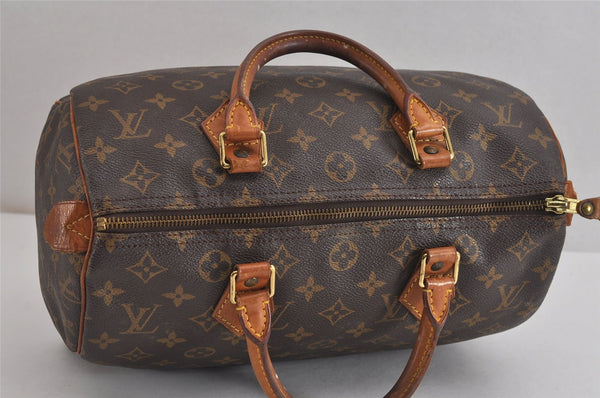 Authentic Louis Vuitton Monogram Speedy 30 Hand Boston Bag M41526 LV 2018J