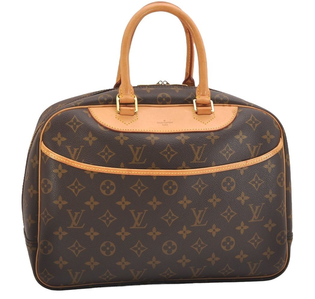 Authentic Louis Vuitton Monogram Deauville Hand Bag M47270 LV 2021I
