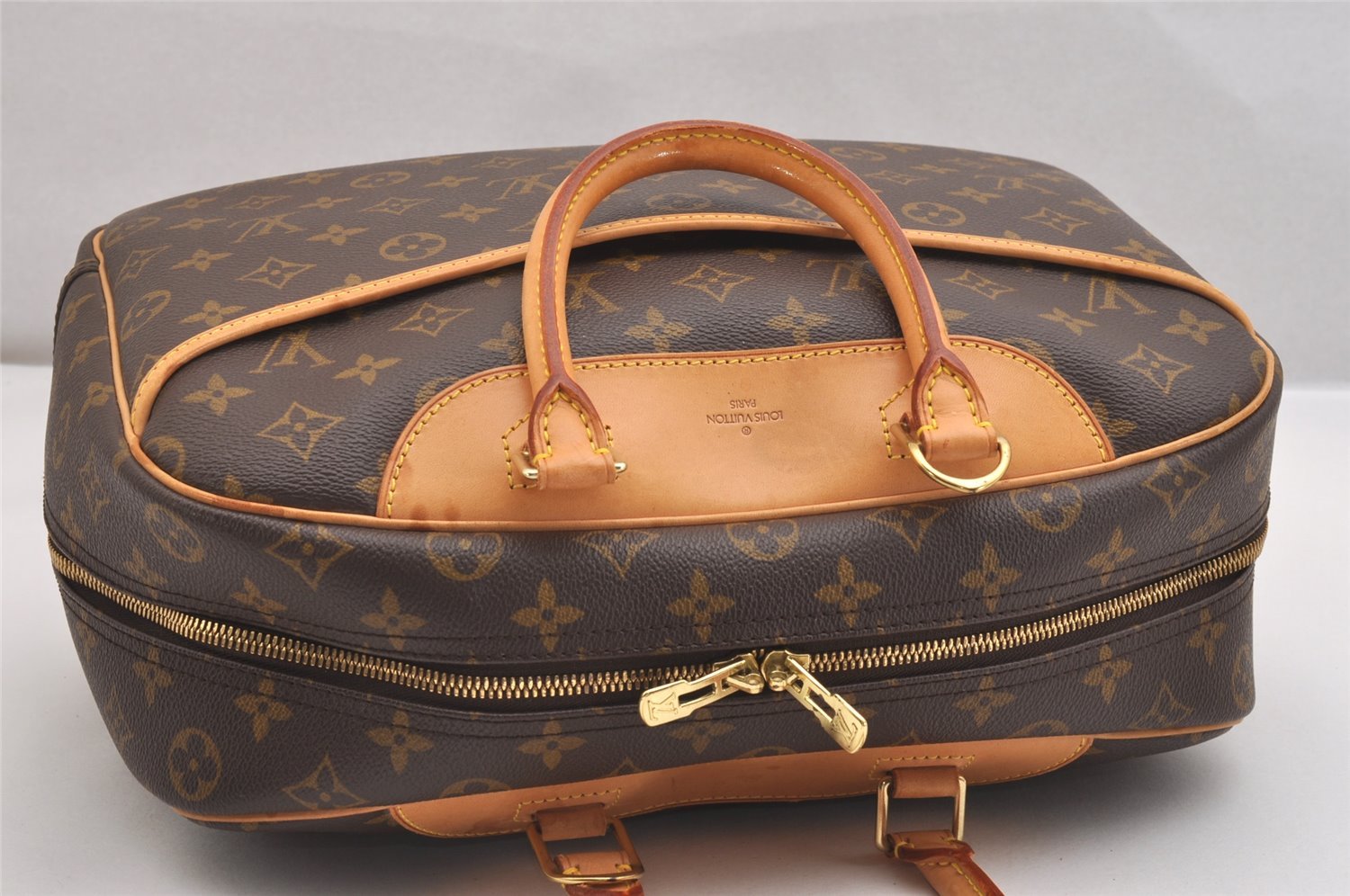 Authentic Louis Vuitton Monogram Deauville Hand Bag M47270 LV 2021I