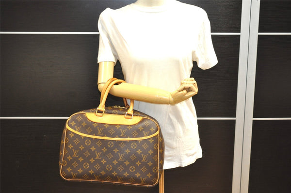 Authentic Louis Vuitton Monogram Deauville Hand Bag M47270 LV 2021I