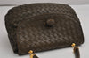 Authentic BOTTEGA VENETA Intrecciato Leather Hand Bag Khaki Green Junk 2022K