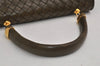 Authentic BOTTEGA VENETA Intrecciato Leather Hand Bag Khaki Green Junk 2022K