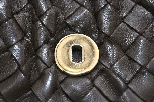 Authentic BOTTEGA VENETA Intrecciato Leather Hand Bag Khaki Green Junk 2022K