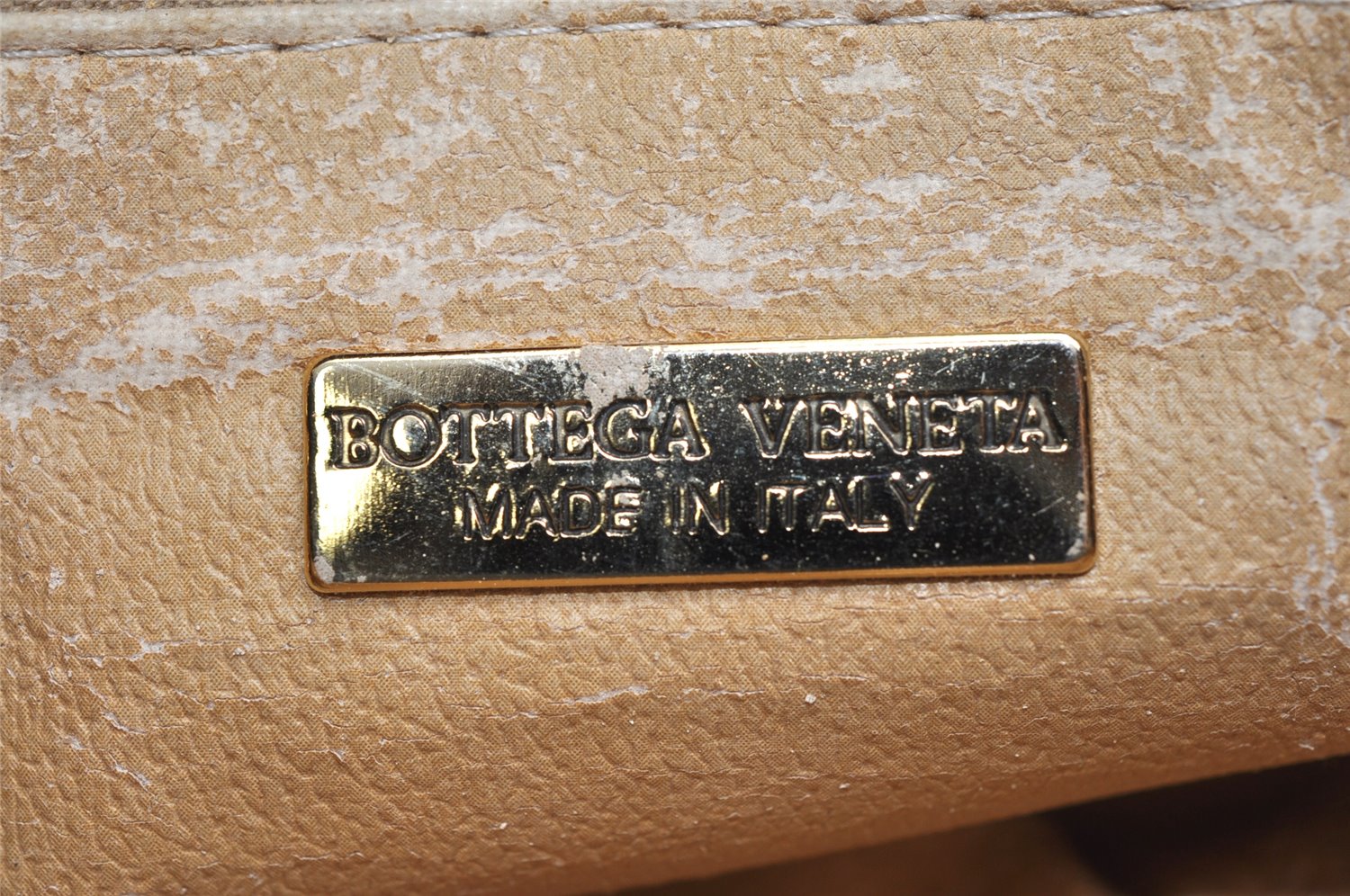 Authentic BOTTEGA VENETA Intrecciato Leather Hand Bag Khaki Green Junk 2022K